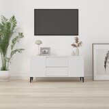 TV ormarić bijeli 102 x 44,5 x 50 cm od konstruiranog drva | shoptok.hr