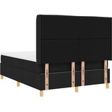  s opruga kutije s madracem Crna 140 x 190 cm tkanina | shoptok.hr