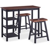  Barski Set 3 kom MDF Crni | shoptok.hr