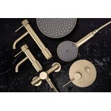REA Bath Kupaonska miješalica Rea Lungo Stripe Brush Gold Low | shoptok.hr