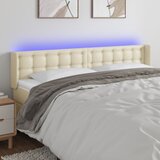  LED uzglavlje krem 203x16x78/88 cm od umjetne kože | Eponuda.ba