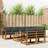  Set vanjskih sofa 9 kom. Prirodna i antracit | shoptok.hr
