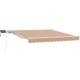 vidaXL Skrovita tenda with Višebojna 300 x 250 cm Tkanina | shoptok.hr