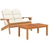  2-dijelna vrtna garnitura Adirondack od masivnog drva bagrema | shoptok.hr