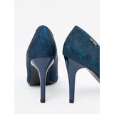 GOODIN Navy blue stiletto heels with gloss | Shoptok.si