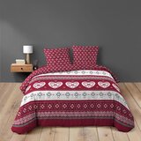 Douceur d intérieur Rdeča bombažna posteljnina za zakonsko posteljo/podaljšana 240x220 cm Alpage – | Shoptok.si