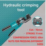 Total Hidraulična kliješta za stopice Cu4-70mm /45KN (THCT070) | shoptok.hr