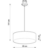  Obesna svetilka ARENA 35 črna, (21348007) | Shoptok.si