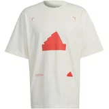 ADIDAS SPORTSWEAR Tehnička sportska majica koraljna / prljavo bijela