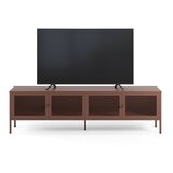 Marckeric Bordo rdeča kovinska TV omarica 160x50x35 cm Fayna – | Shoptok.si