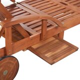  Ležaljka za sunčanje sa stolom masivno bagremovo drvo | shoptok.hr