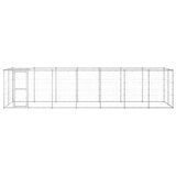  Vanjski kavez za pse od pocinčanog čelika s krovom 16 94 m² | shoptok.hr