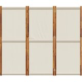 Sobna pregrada s 3 panela svjetlosiva 210 x 180 cm | shoptok.hr