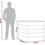  Vrtna visoka greda Črna 100 x 100 x 91 cm, (5000287674) | Shoptok.si
