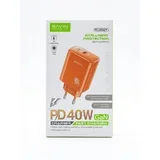 punjač 40W PD Type C PC209Y narandžasta