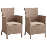 Maison Chic Vrtni jedilni stoli - Stol za vrt Iowa 2 kosa kapučino barve JS2, (21877993) | Shoptok.si
