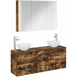  Set namještaja za kupaonicu 4 pcs Dimljeni hrast | shoptok.hr