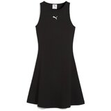 Puma WARDROBE ESS RIBBED DRESS Crna Cijene