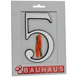 Kućni broj 5 (Visina: 115 mm, Srebrne boje, Aluminij) Cijene