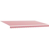  Skrovita tenda Crvena i bijela pruga 500x300 cm | shoptok.hr