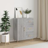  Komoda boja hrasta sonome 69,5 x 34 x 90 cm konstruirano drvo | shoptok.hr
