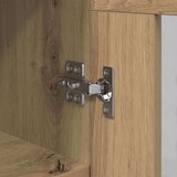 vidaXL Strani šal artisan hrast 34 x 34.5 x 90 cm Konstruiran les | Shoptok.si