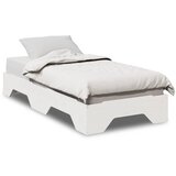 vidaXL Okvir kreveta bez madraca slaganje bijeli 80x200 cm puno drvo | shoptok.hr