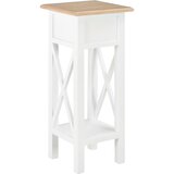  280057 Side Table White 27x27x65,5 cm Wood | shoptok.hr