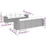  9-dijelni set vrtnih sofa s jastucima bež od poliratana | shoptok.hr