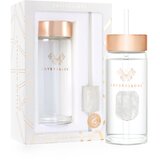 Crystallove Amethyst Straw Water Bottle staklena boca za vodu sa slamkom Clear 400 ml | shoptok.hr