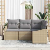  Set sofe 4 kom. Bež poliratan 178,5 x 123,5 x 85 cm | shoptok.hr