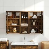  Komplet omaric za kopalnico z LED lučmi 3 pcs 80 x 10,5 x 50 cm, (5000245797) | Shoptok.si