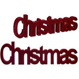  Okrasna Figura Krist+ Christmas Rdeča 11 x 2,5 x 36,5 cm | Shoptok.si