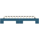  Dnevni krevet na razvlačenje plavi 100 x 200 cm baršunasti | shoptok.hr