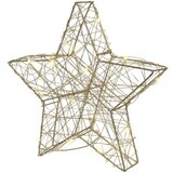  Novogodišnja dekoracija - led star 30cm 486663 - gold/warm white - kmg ( 044498 ) Cene