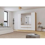 Rauch Möbel omara s klasičnimi vrati, srebrne barve, bela, hrast artisan | Shoptok.si