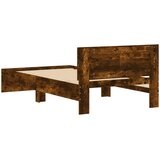  Okvir kreveta bez madraca s uzglavljem boja hrasta 100x200 cm | Eponuda.com