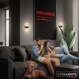 BRILONER 3888015 - led punjivo zidno svetlo sa senzorom aura LED/2,5W/5V 1800 mah crna | Eponuda.com