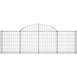  Lučne gabionske košare 10 kom 200x30x60/80 cm pocinčano željezo | shoptok.hr