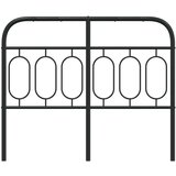  Kovinsko posteljno vzglavje črno 120 cm | Shoptok.si