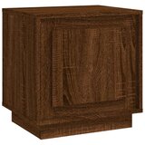 vidaXL Nočna omarica rjavi hrast 44x35x45 cm inženirski les | Shoptok.si