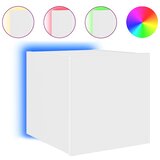  Zidni TV ormarići s LED svjetlima 2 kom bijeli 30,5x35x30 cm | shoptok.hr