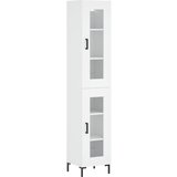  The Living Store Visoka omara bela 34,5x34x180 cm inženirski les - Visoka Omarica, (21442102) | Shoptok.si
