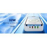 Ldnio Punjač 4 Porta (3A1C) 30W 5V 3A Bežični 18W 5V 3A AW004 | shoptok.hr