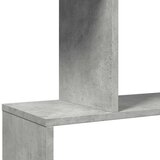 vidaXL Pregrada s knjižno omaro 6-nadstr. betonsko siva 70x24x193 cm | Shoptok.si