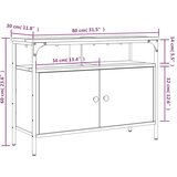 Ormarić za umivaonik crni 60 x 30 x 60 cm konstruirano drvo | shoptok.hr