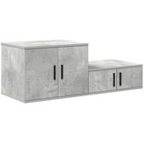 Ormarić za pohranu 2 pcs Betonski sivi 118 x 41 x 40 cm | shoptok.hr