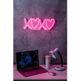 Wallity Zidna LED dekoracija Tic Tac Toe XoXo, 250 cm, IP67, 12V, Roze Cene