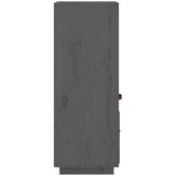  Visoka komoda siva 34 x 40 x 108 5 cm od masivne borovine | shoptok.hr