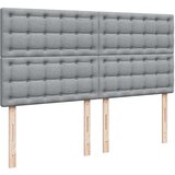 vidaXL Box spring postelja z vzmetnico svetlo siva 180x200 cm blago | Shoptok.si
